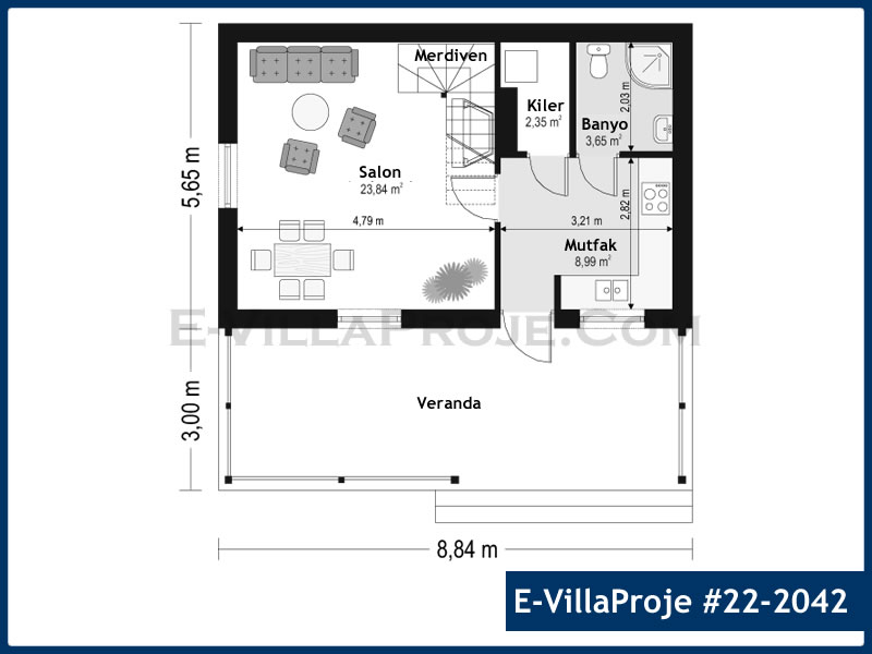 Model 22-2042 — 100 m², 2 storeys thumbnail 2