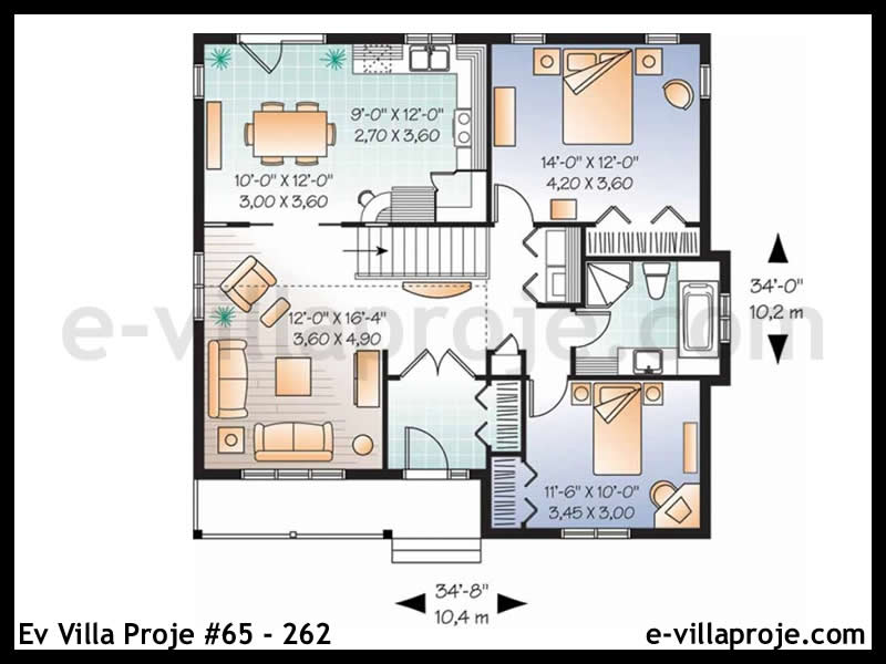 Model 65-262 — 101 m², 1 storey thumbnail 2