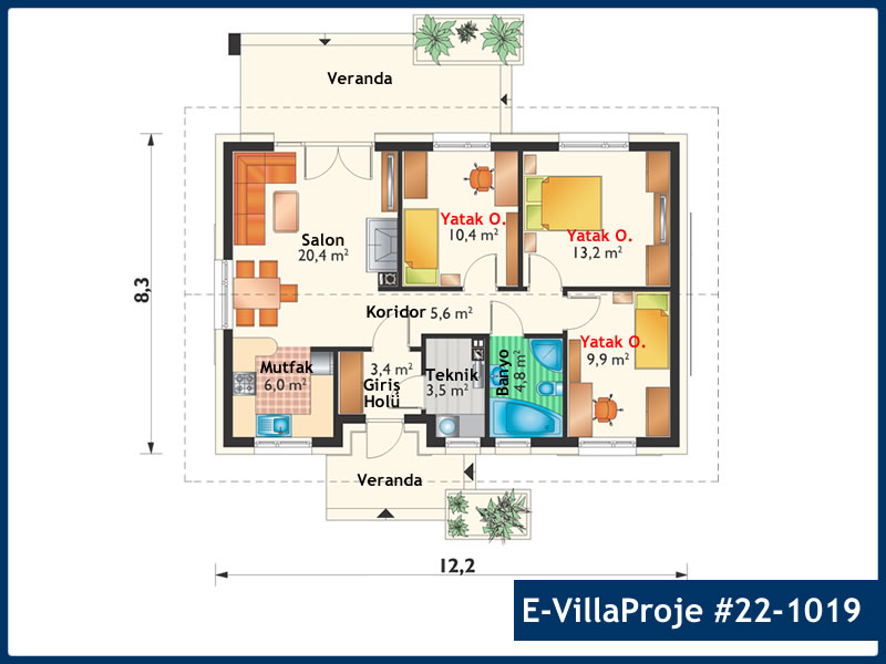 Model 22-1019 — 101 m², 1 Kat thumbnail 2