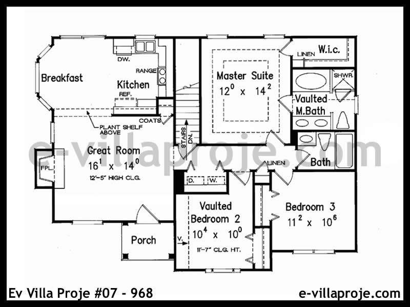 Model 07-968 — 102 m², 1 storey thumbnail 2