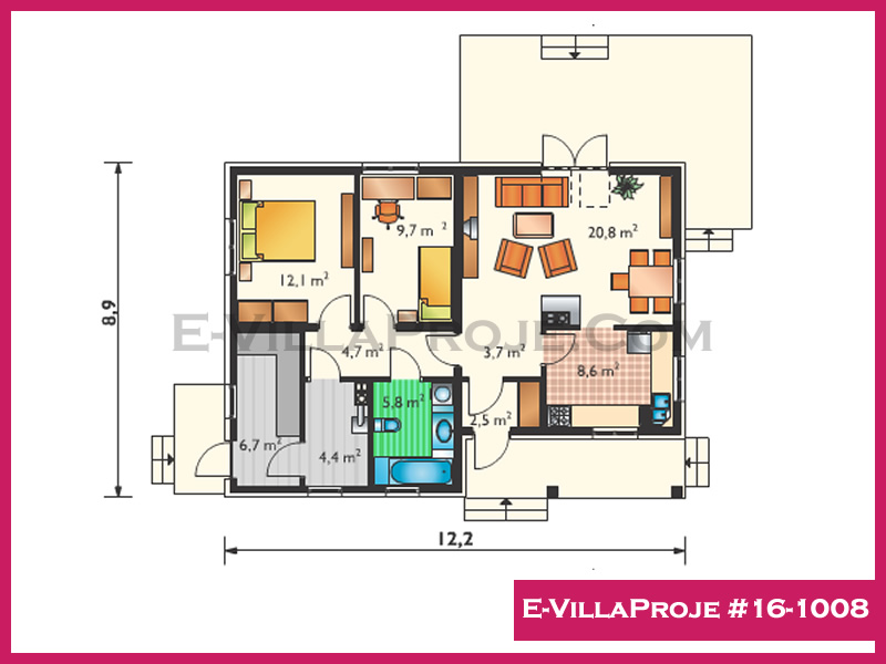 Model 16-1008 — 102 m², 1 storey thumbnail 2