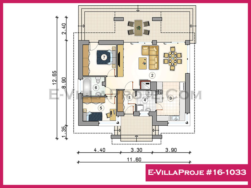 Model 16-1033 — 102 m², 1 storey thumbnail 2