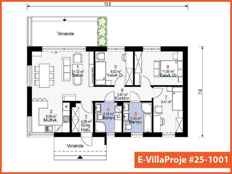 Model 25-1001 — 103 m², 1 storey thumbnail 2