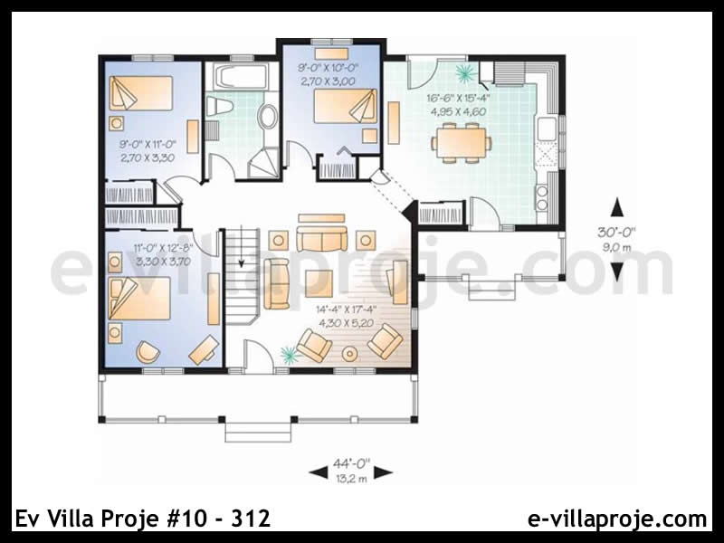 Model 10-312 — 104 m², 1 storey thumbnail 2