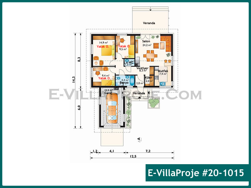 Model 20-1015 — 104 m², 1 storey thumbnail 2