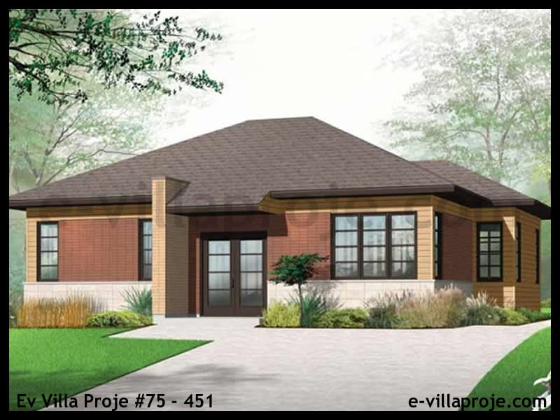 Model 75-451 — 104 m², 1 storey - 75-451