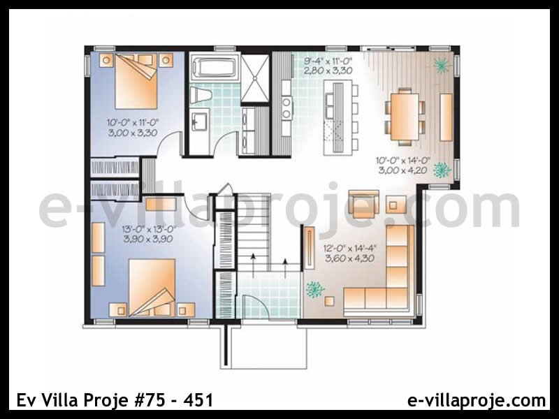 Model 75-451 — 104 m², 1 storey thumbnail 2