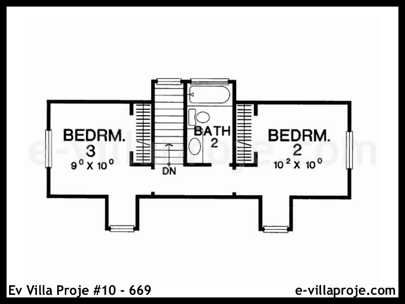 Model 10-669 — 105 m², 2 storeys thumbnail 3