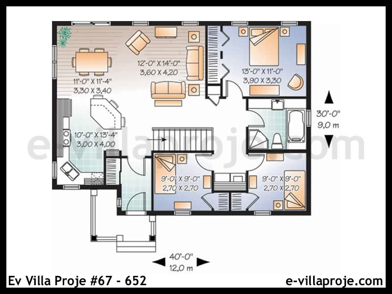 Model 67-652 — 105 m², 1 storey thumbnail 2