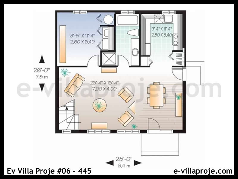 Model 06-445 — 106 m², 2 storeys thumbnail 2