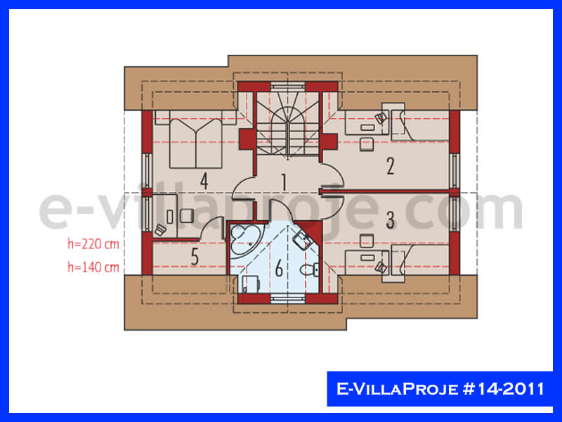 Model 14-2011 — 106 m², 2 storeys thumbnail 3