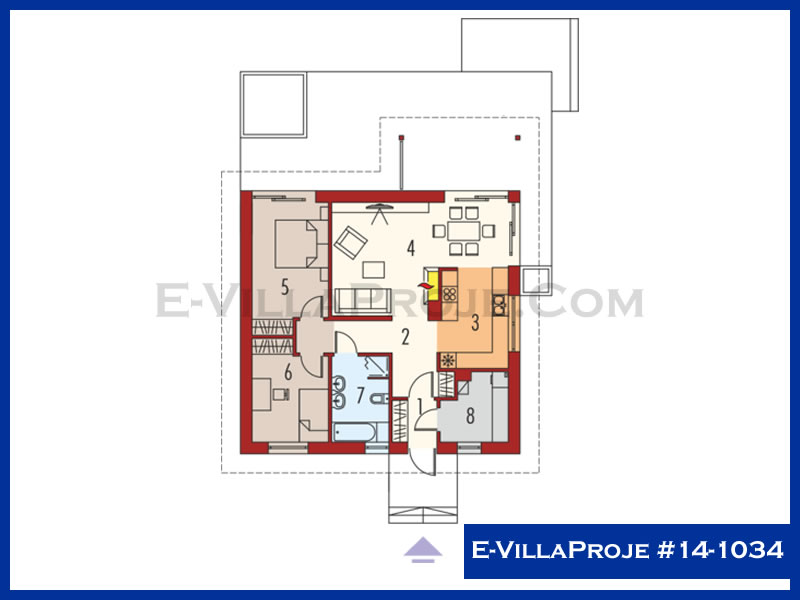 Model 14-1034 — 106 m², 1 storey thumbnail 2