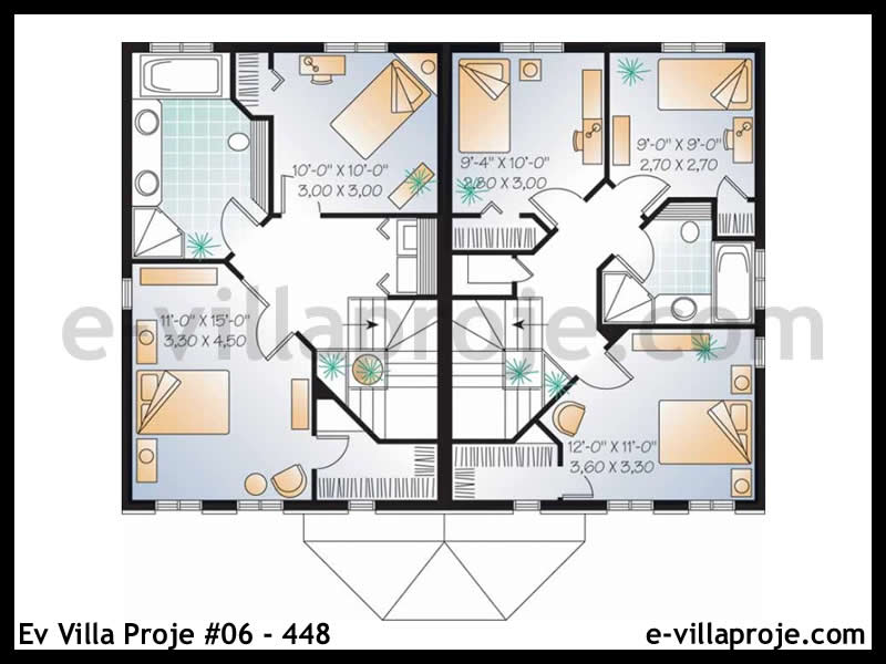 Model 06-448 — 108 m², 2 storeys thumbnail 3