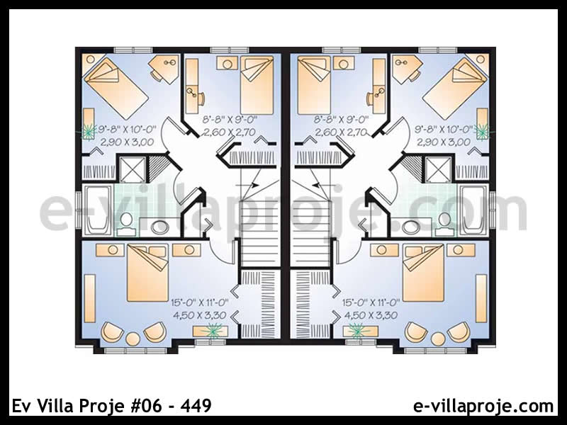 Model 06-449 — 109 m², 2 storeys thumbnail 3