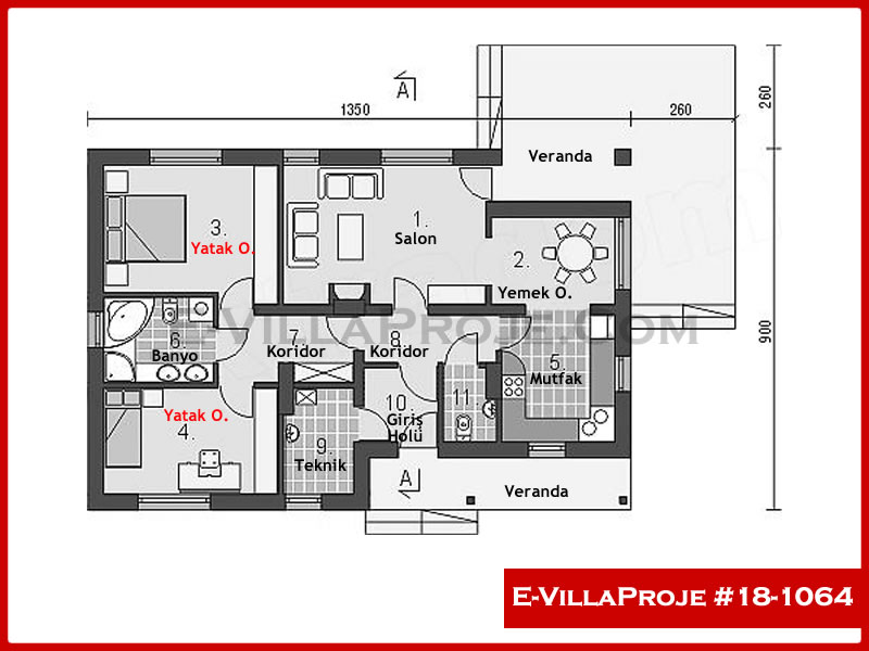 Model 18-1064 — 109 m², 1 storey thumbnail 2
