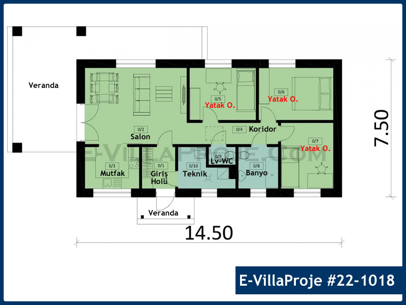 Model 22-1018 — 109 m², 1 Kat thumbnail 2