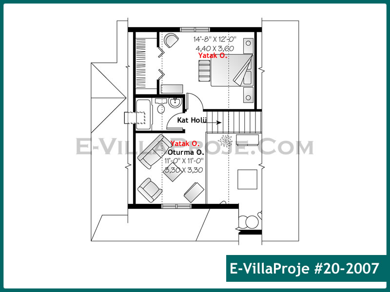 Model 20-2007 — 110 m², 2 storeys thumbnail 3