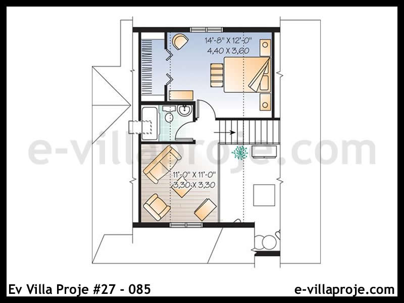 Model 27-085 — 110 m², 2 storeys thumbnail 3