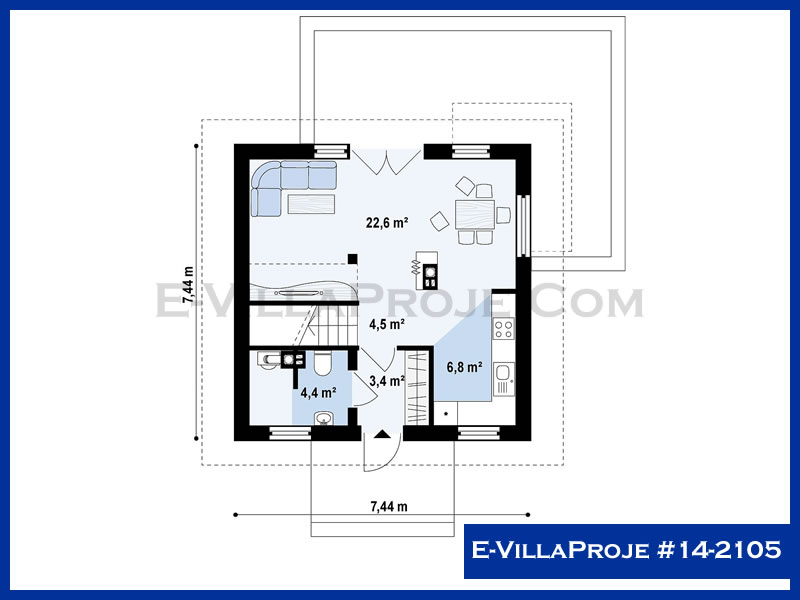 Model 14-2105 — 110 m², 2 storeys thumbnail 2