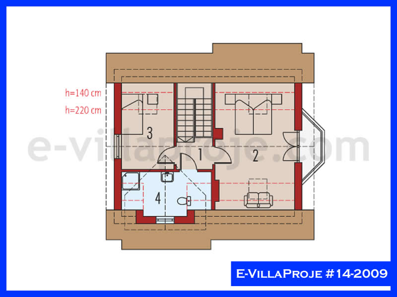 Model 14-2009 — 110 m², 2 storeys thumbnail 3