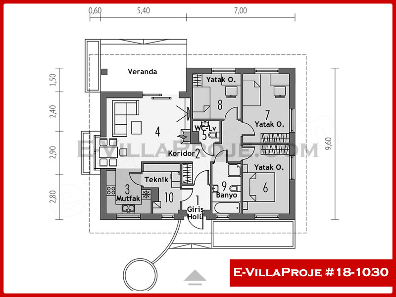 Model 18-1030 — 111 m², 1 storey thumbnail 2