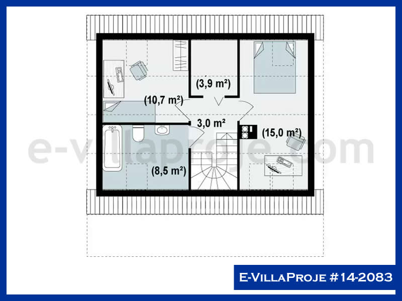 Model 14-2083 — 112 m², 2 storeys thumbnail 3