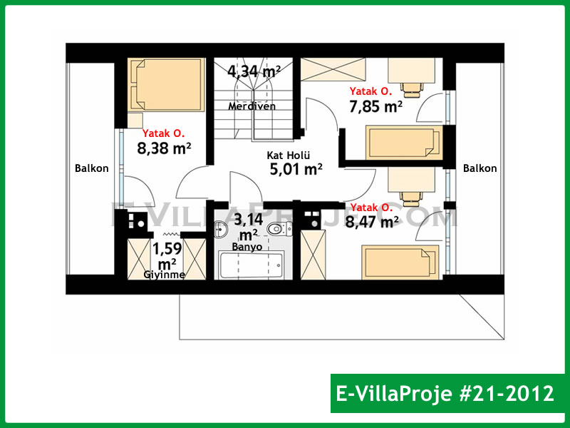 Model 21-2012 — 112 m², 2 storeys thumbnail 3