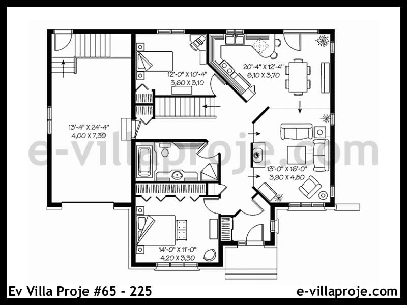 Model 65-225 — 112 m², 1 storey thumbnail 2