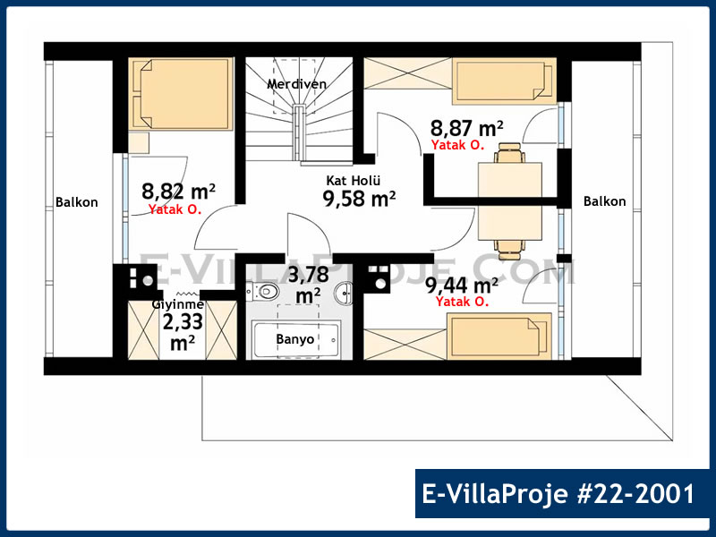 Model 22-2001 — 113 m², 2 storeys thumbnail 3