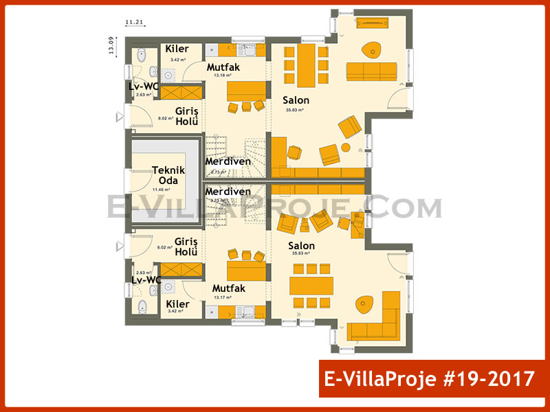 Model 19-2017 — 114 m², 2 storeys thumbnail 2