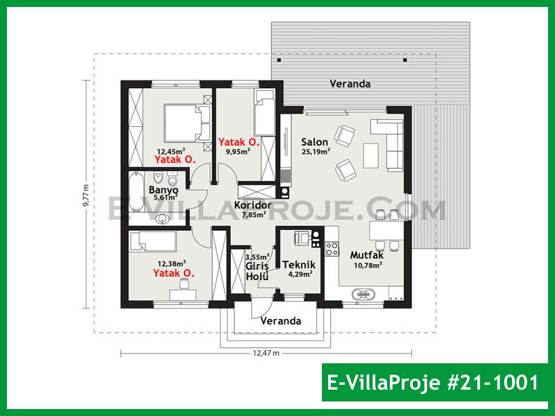 Model 21-1001 — 115 m², 1 storey thumbnail 2