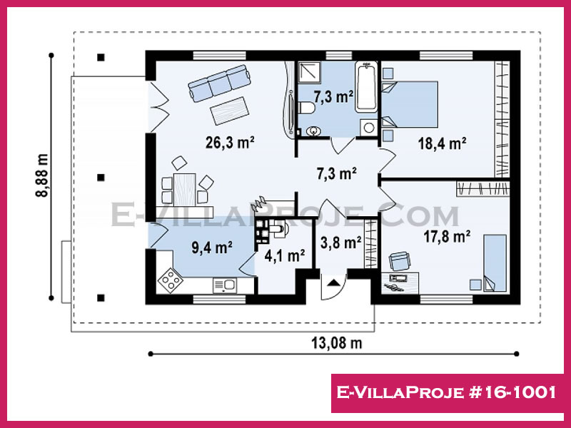 Model 16-1001 — 115 m², 1 storey thumbnail 2