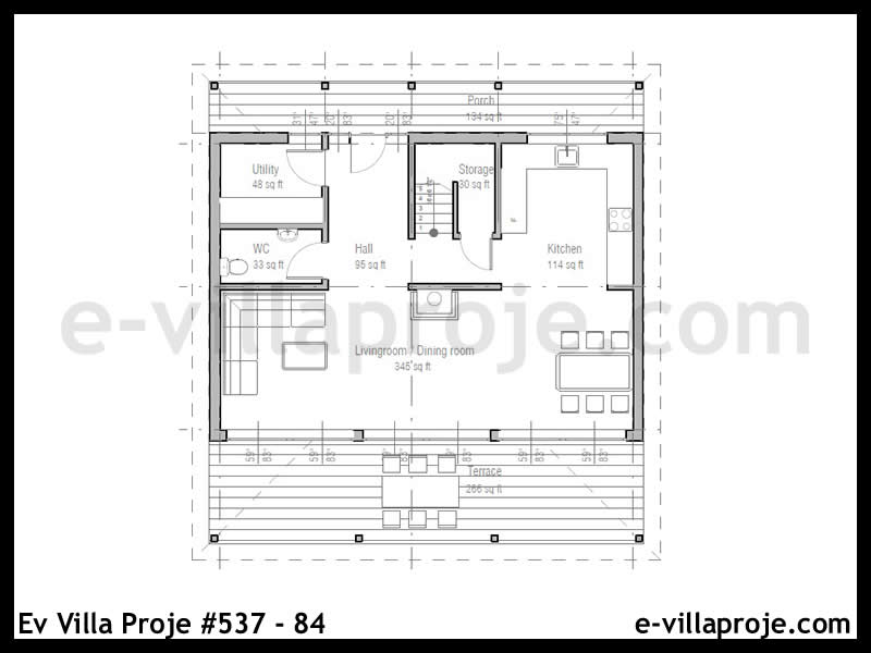 Model 537-84 — 116 m², 2 storeys thumbnail 2