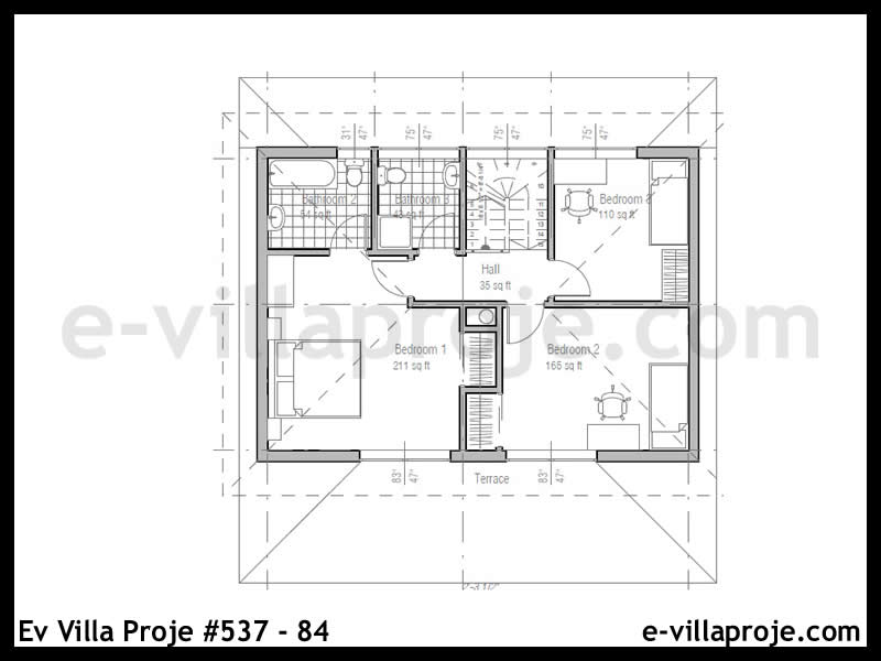 Model 537-84 — 116 m², 2 storeys thumbnail 3