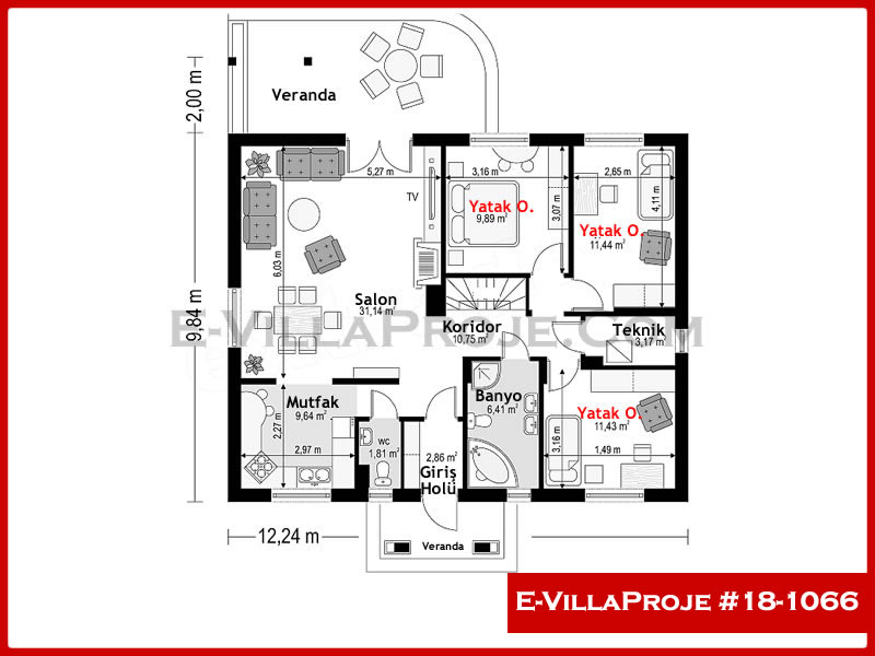 Model 18-1066 — 116 m², 1 storey thumbnail 2