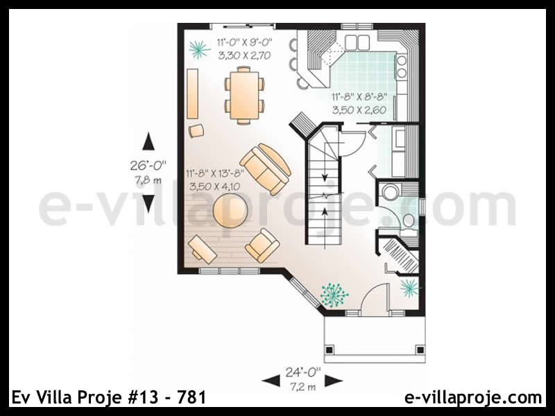 Model 13-781 — 117 m², 2 storeys thumbnail 2