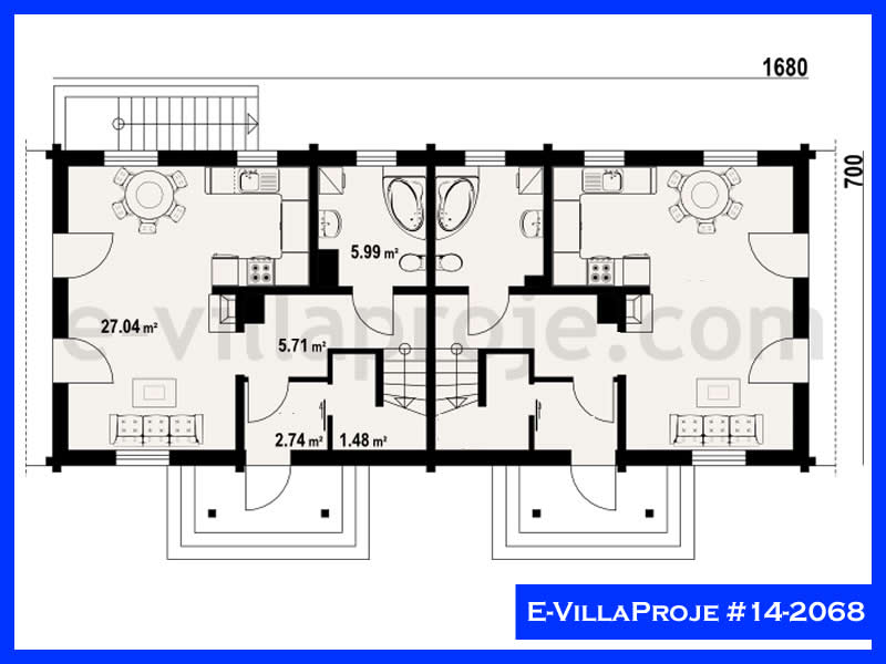 Model 14-2068 — 118 m², 2 storeys thumbnail 2