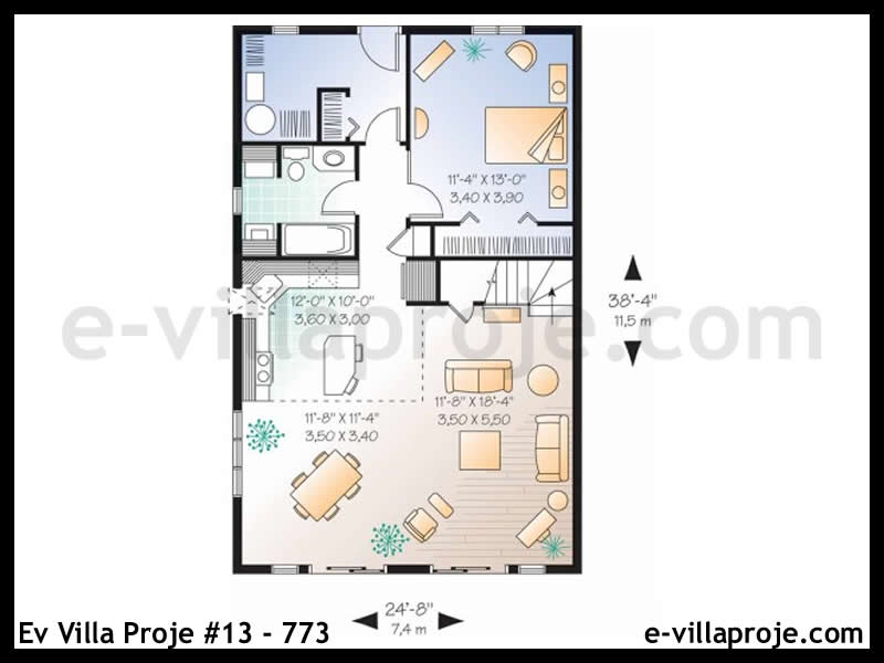Model 13-773 — 118 m², 2 storeys thumbnail 2