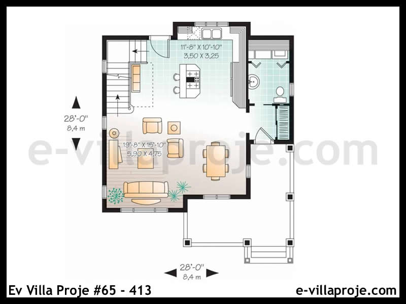 Model 65-413 — 119 m², 1 storey thumbnail 2