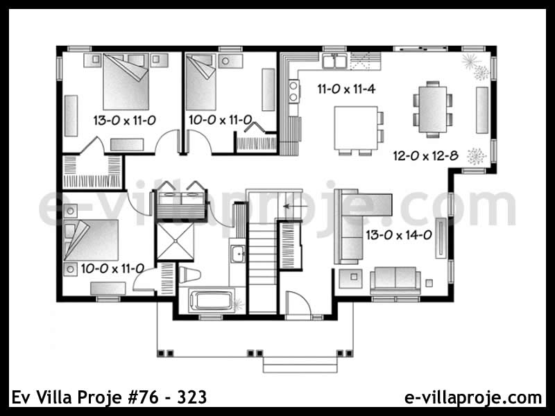 Model 76-323 — 119 m², 1 storey thumbnail 2