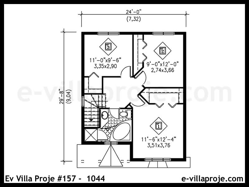 Model 157-1044 — 120 m², 2 storeys thumbnail 3