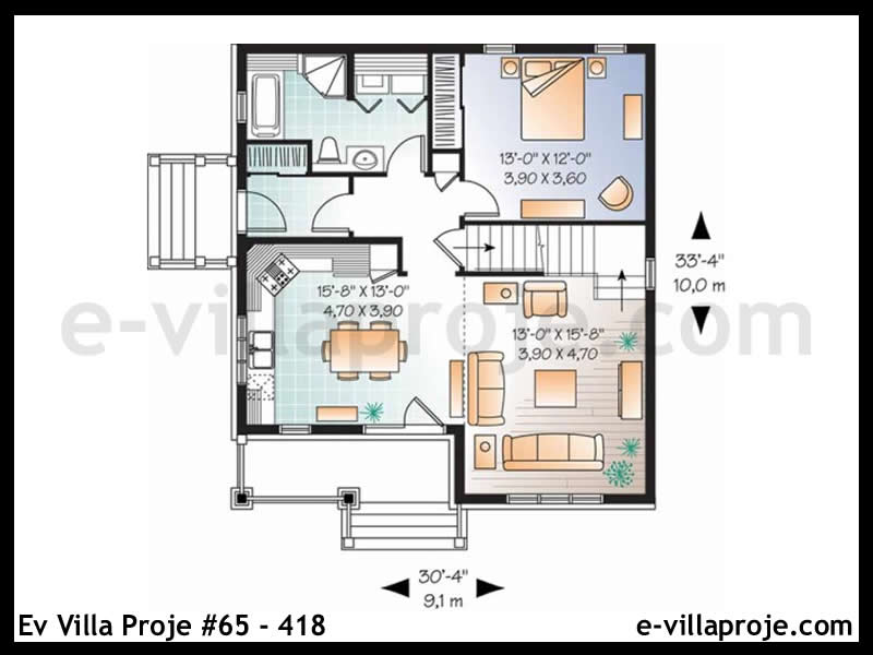 Model 65-418 — 121 m², 2 storeys thumbnail 2