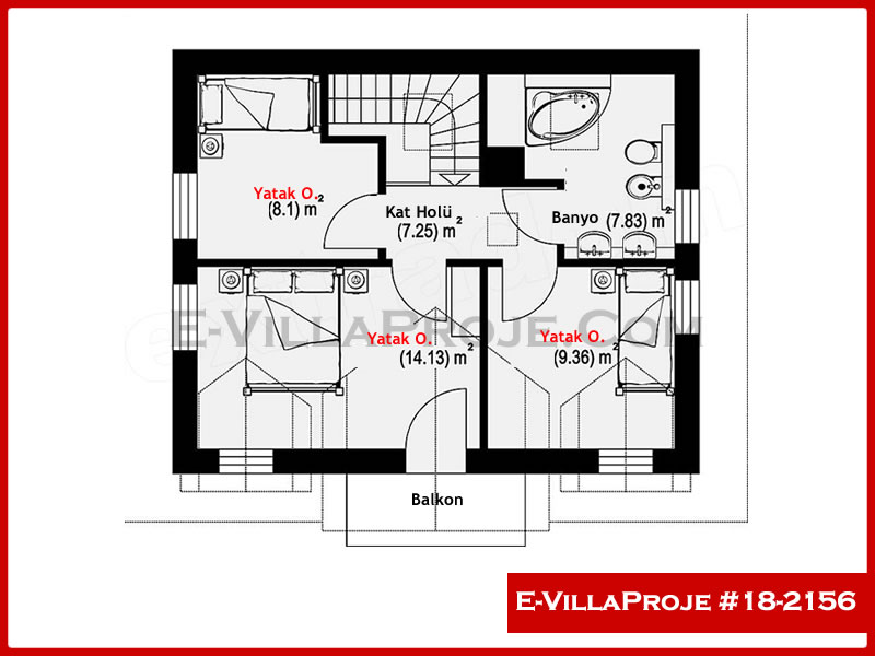 Model 18-2156 — 122 m², 2 storeys thumbnail 3