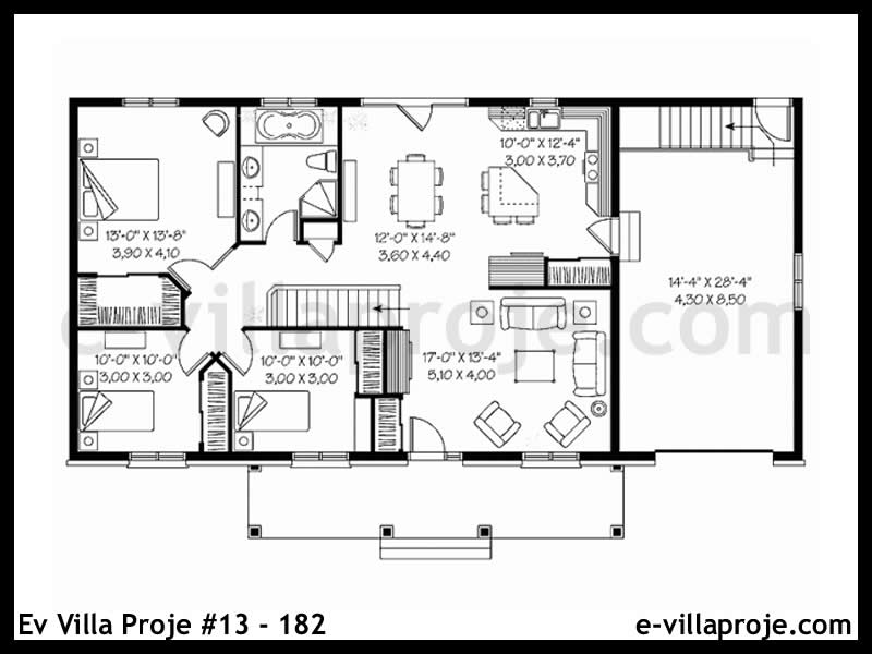 Model 13-182 — 122 m², 1 storey thumbnail 2