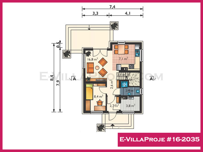 Model 16-2035 — 123 m², 2 storeys thumbnail 2