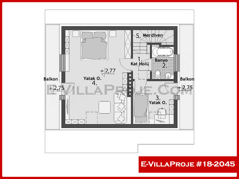 Model 18-2045 — 123 m², 2 storeys thumbnail 3