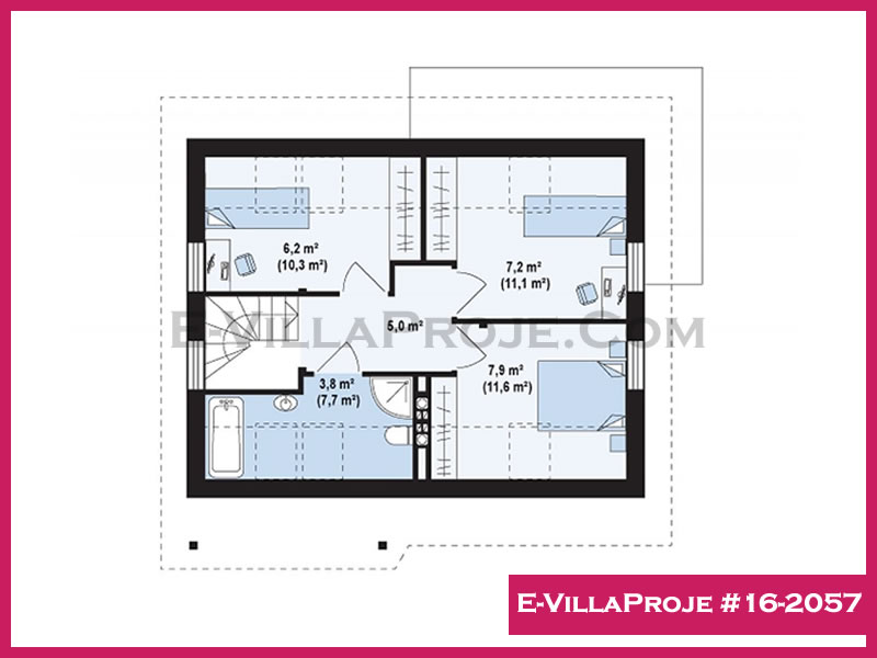 Model 16-2057 — 124 m², 2 storeys thumbnail 3