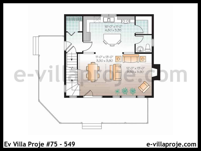 Model 75-549 — 125 m², 2 storeys thumbnail 2