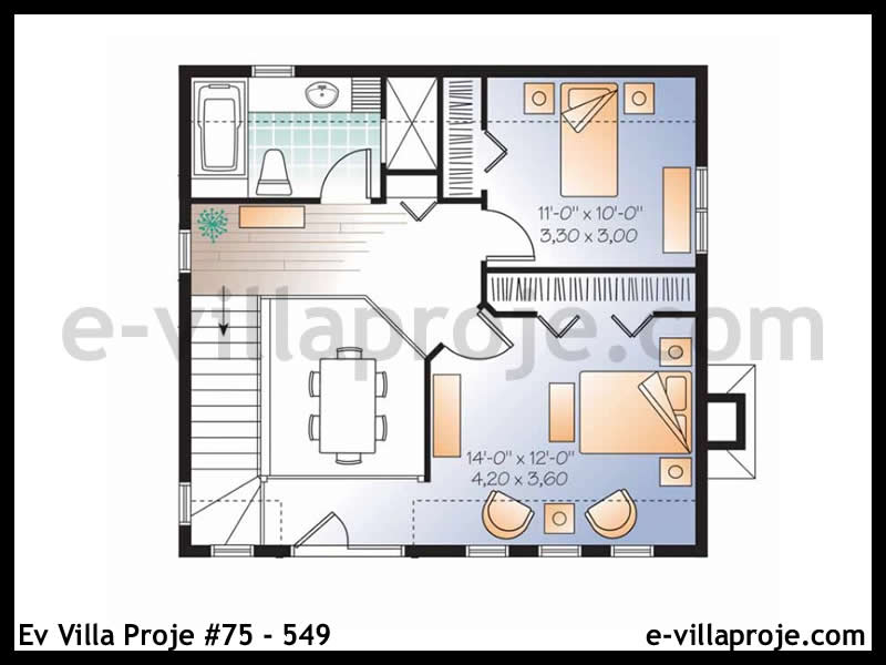 Model 75-549 — 125 m², 2 storeys thumbnail 3