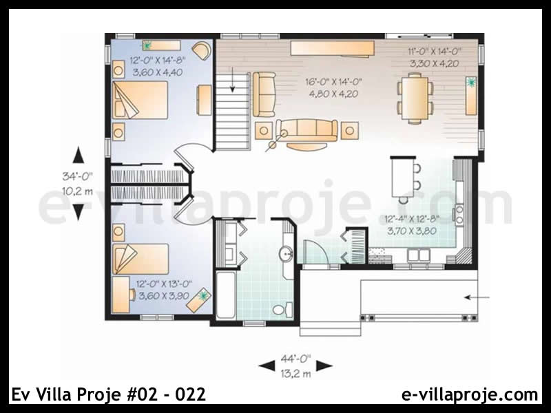 Model 02-022 — 125 m², 1 storey thumbnail 2